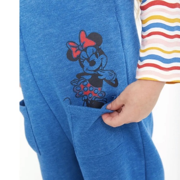 Disney Minnie Mouse Long Sleeve Tee and Romper 2 Piece Outfit Set Size 3T - Picture 8 of 9